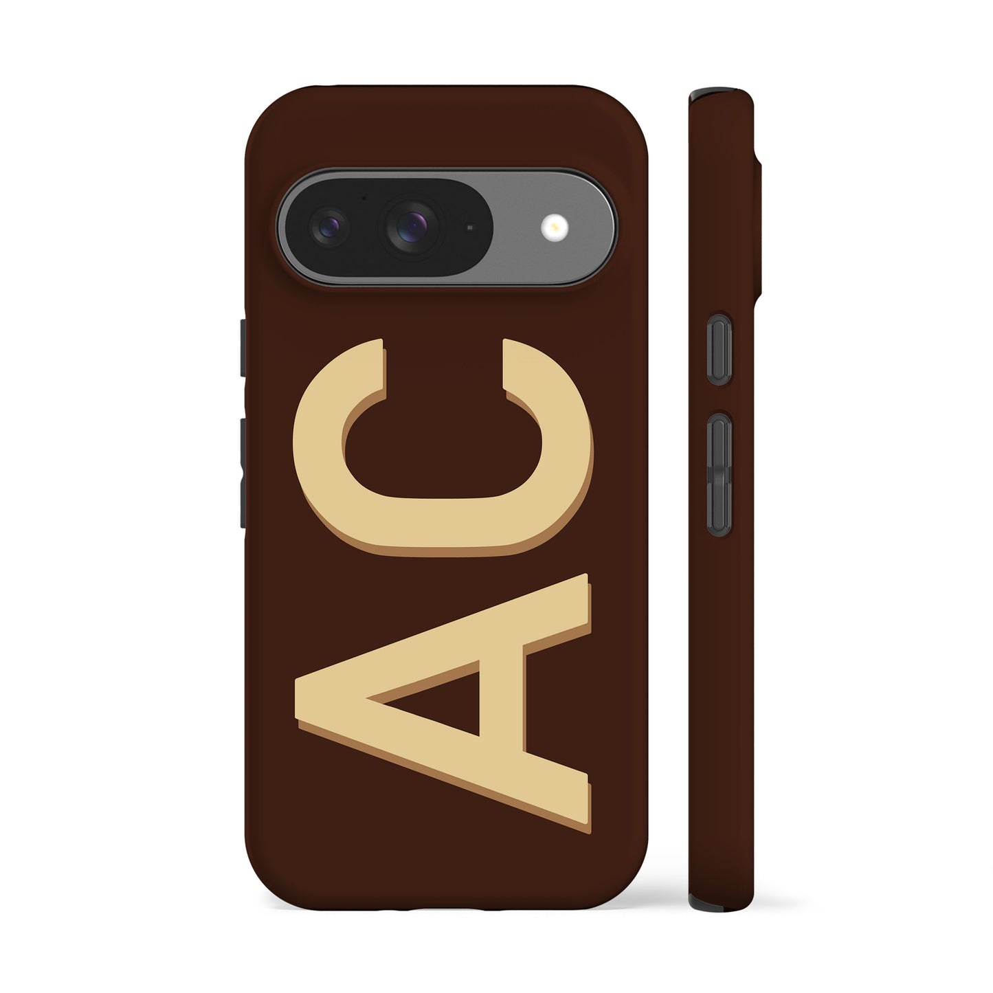 Personalised Brown Yellow Phone Case