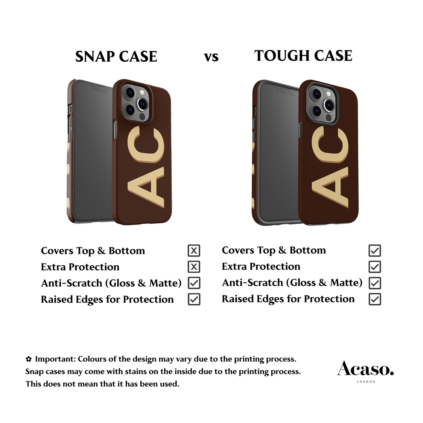 Personalised Brown Yellow Phone Case