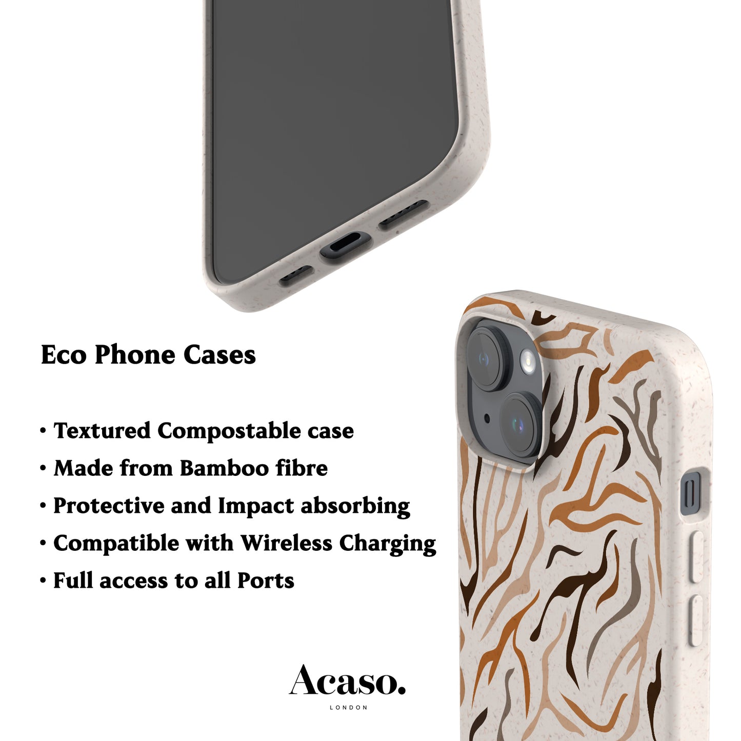 PASTEL TIGER Eco-Friendly Phone Case
