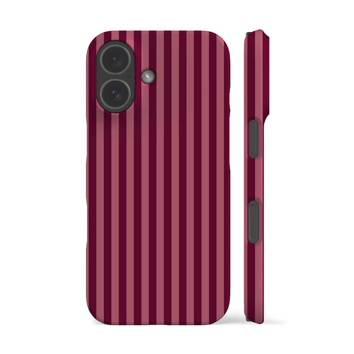 Deep Rose Striped Phone Case