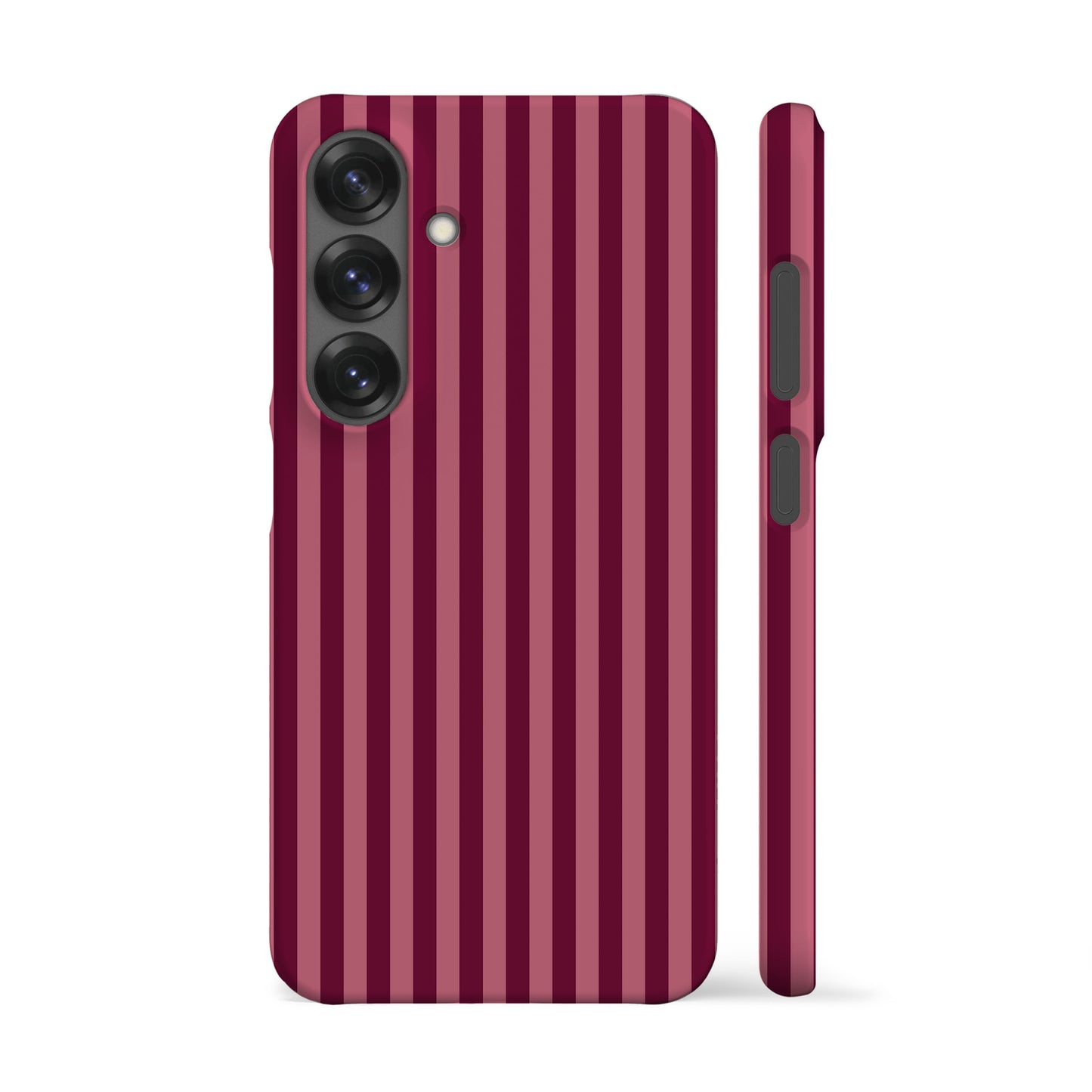 Deep Rose Striped Phone Case