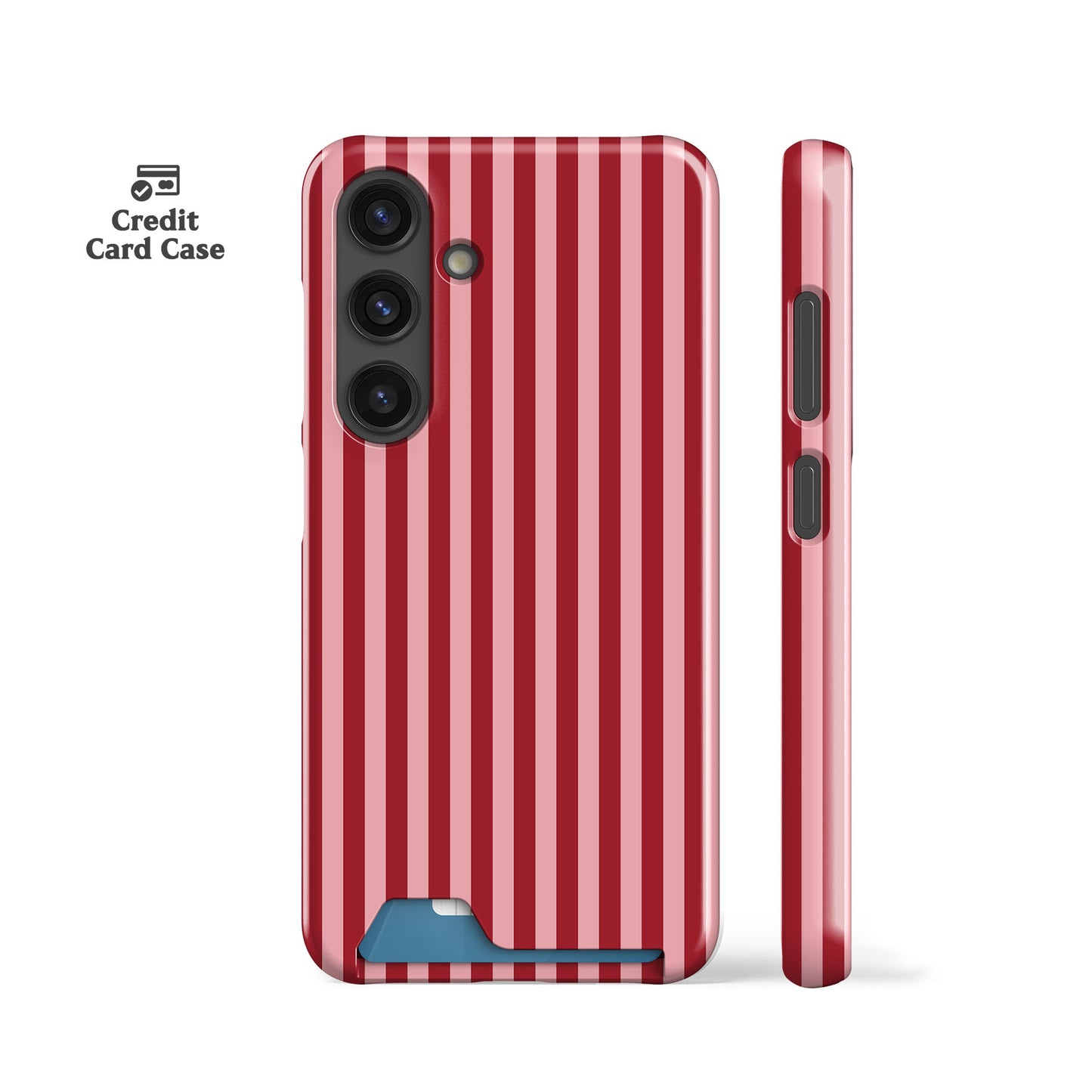 Resort Pink Stripes Card Case