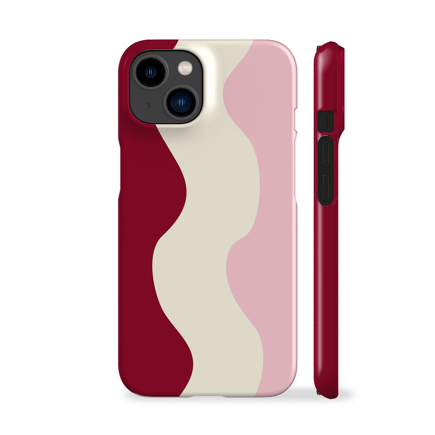 Soft Cream Maroon Pink Phone Case