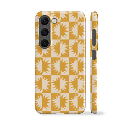 Solstice Check Yellow Phone Case
