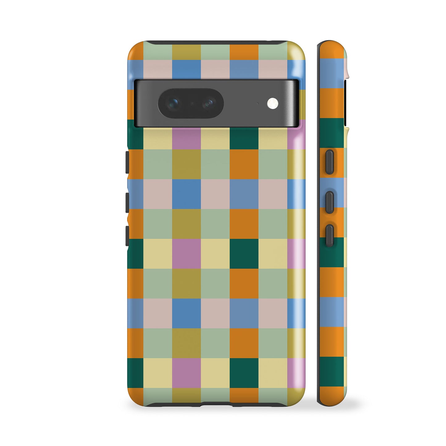 Pastel Spring Checkers Phone Case