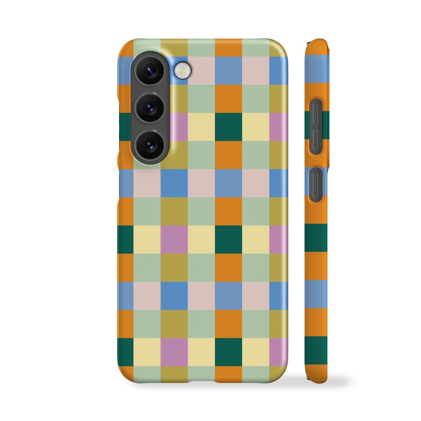 Pastel Spring Checkers Phone Case