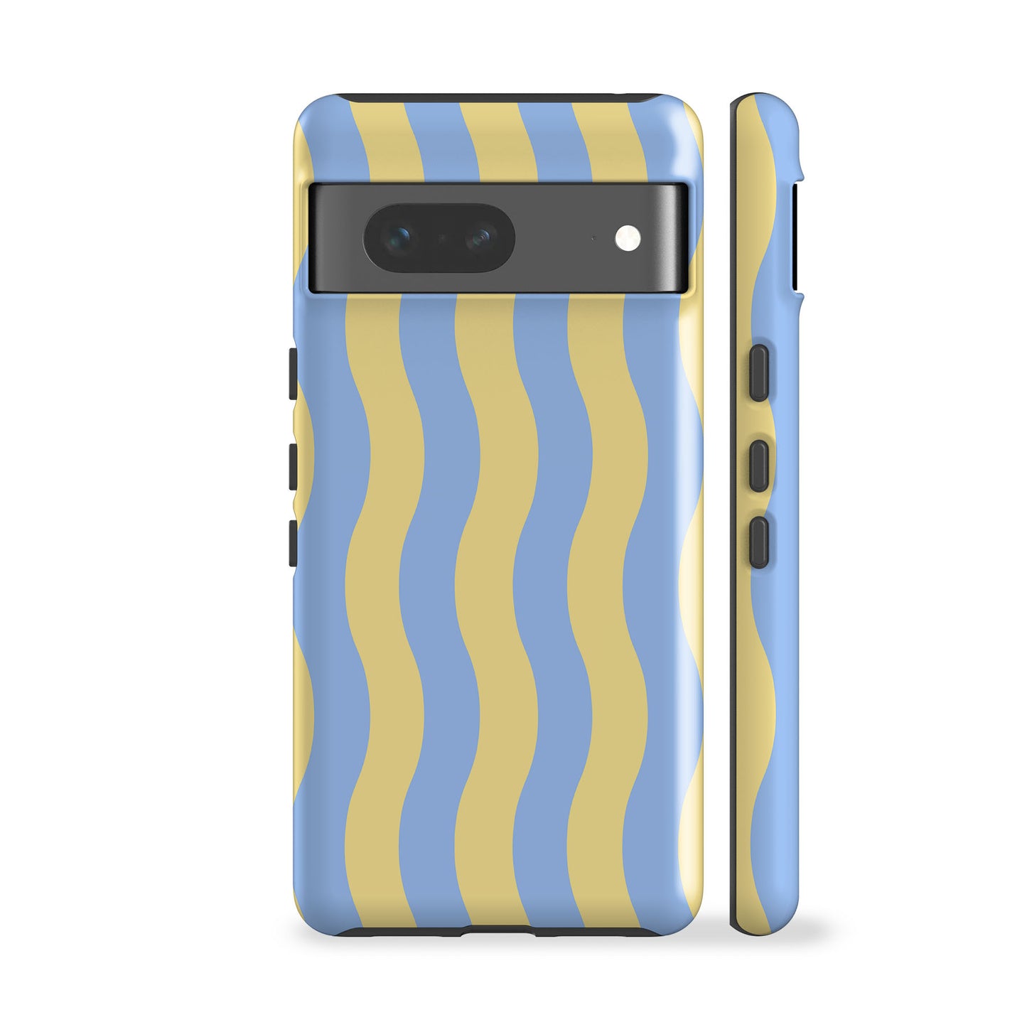 Striped Waves Butter Yellow Phone Case