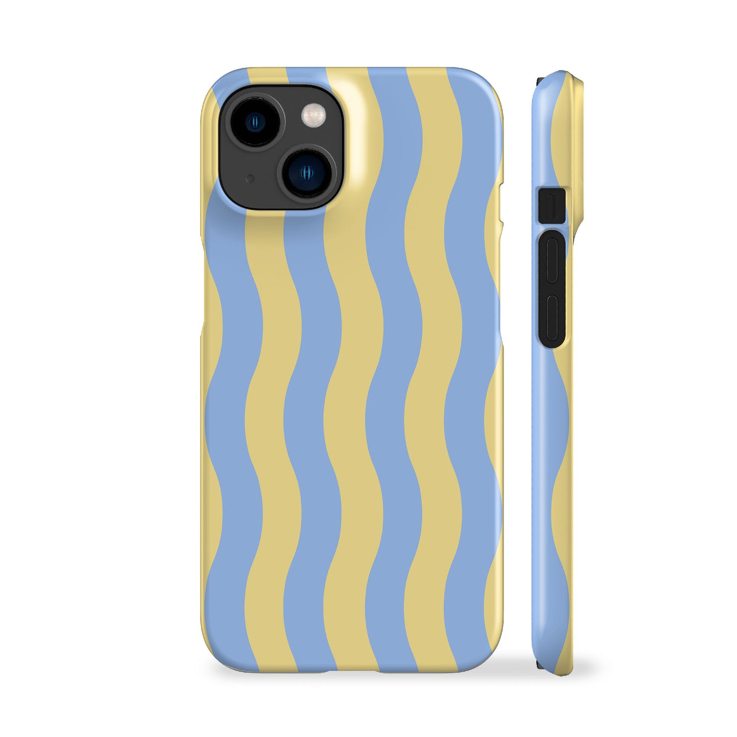 Striped Waves Butter Yellow Phone Case