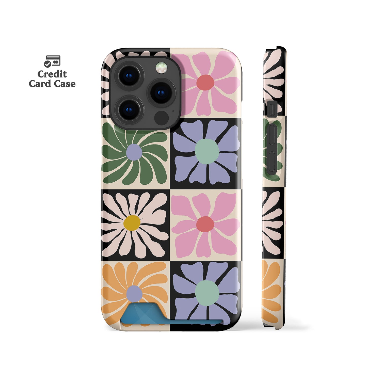 Summer Flowers Slim Card Case