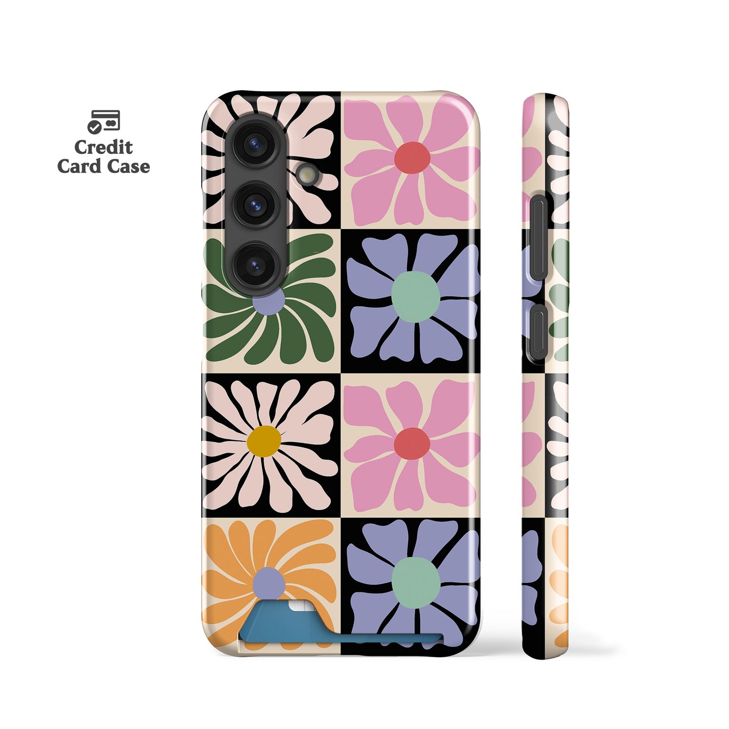 Summer Flowers Slim Card Case