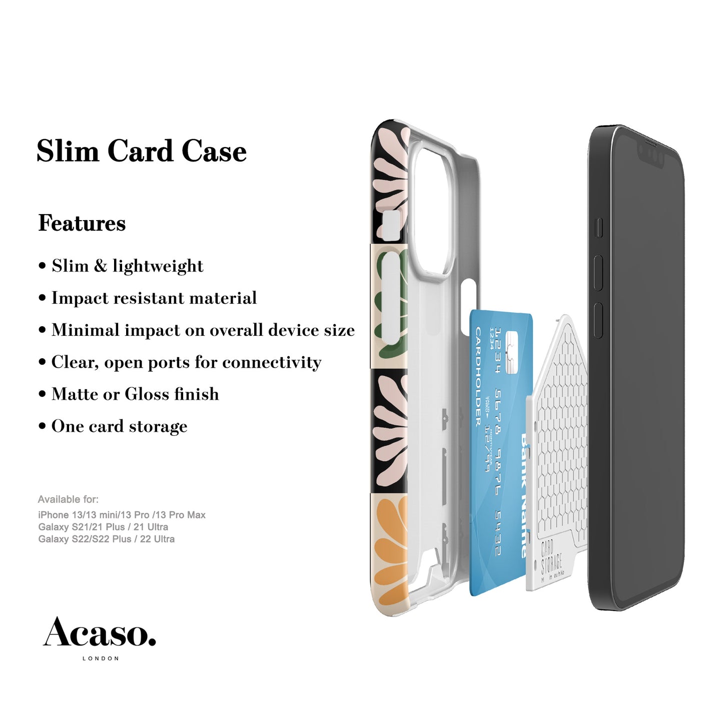 SUMMER FLOWERS Slim Card Case