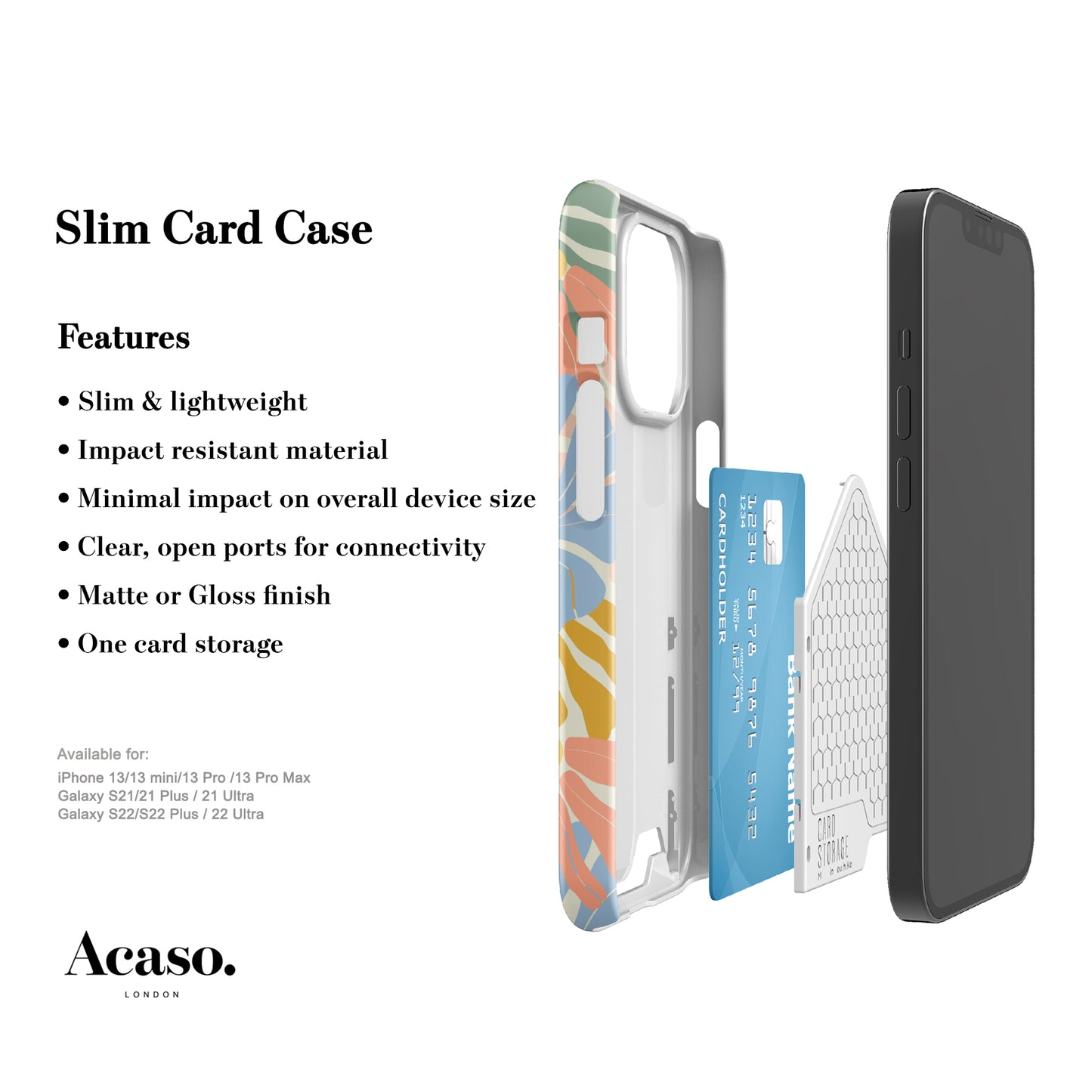 SUNFLOWERS Slim Card Case