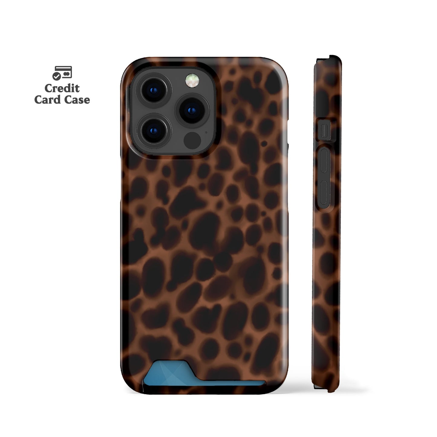 Tortoise Shell Toffee Card Case