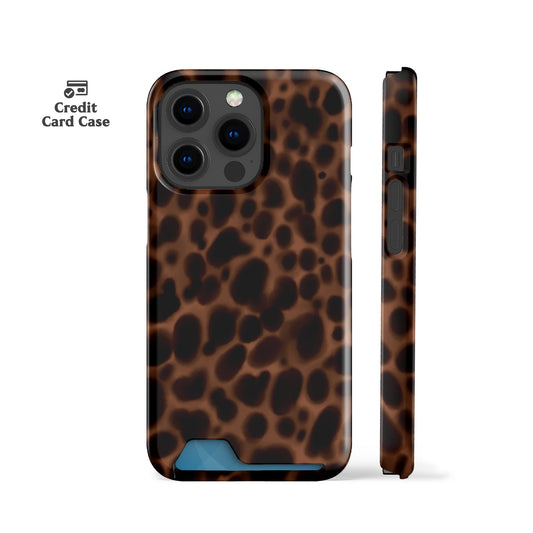 Tortoise Shell Toffee Card Case