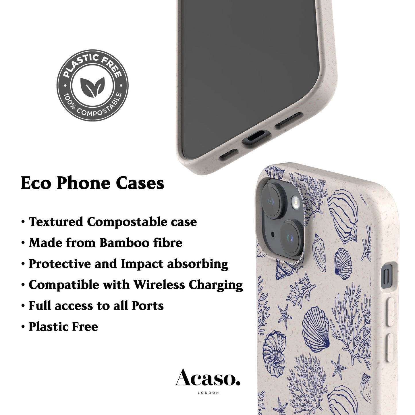 Vintage Shells Eco-Friendly Phone Case