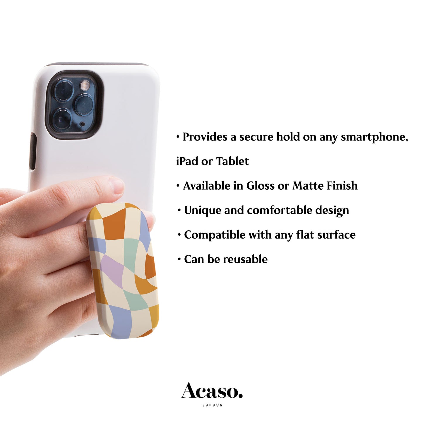 WAVY CHECK Multi Phone Grip
