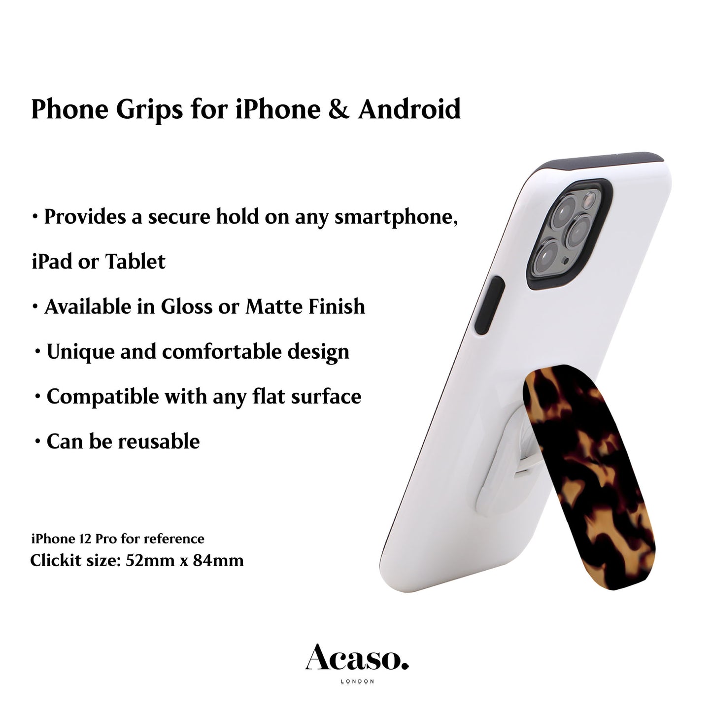 Wavy Tortoise Phone Grip