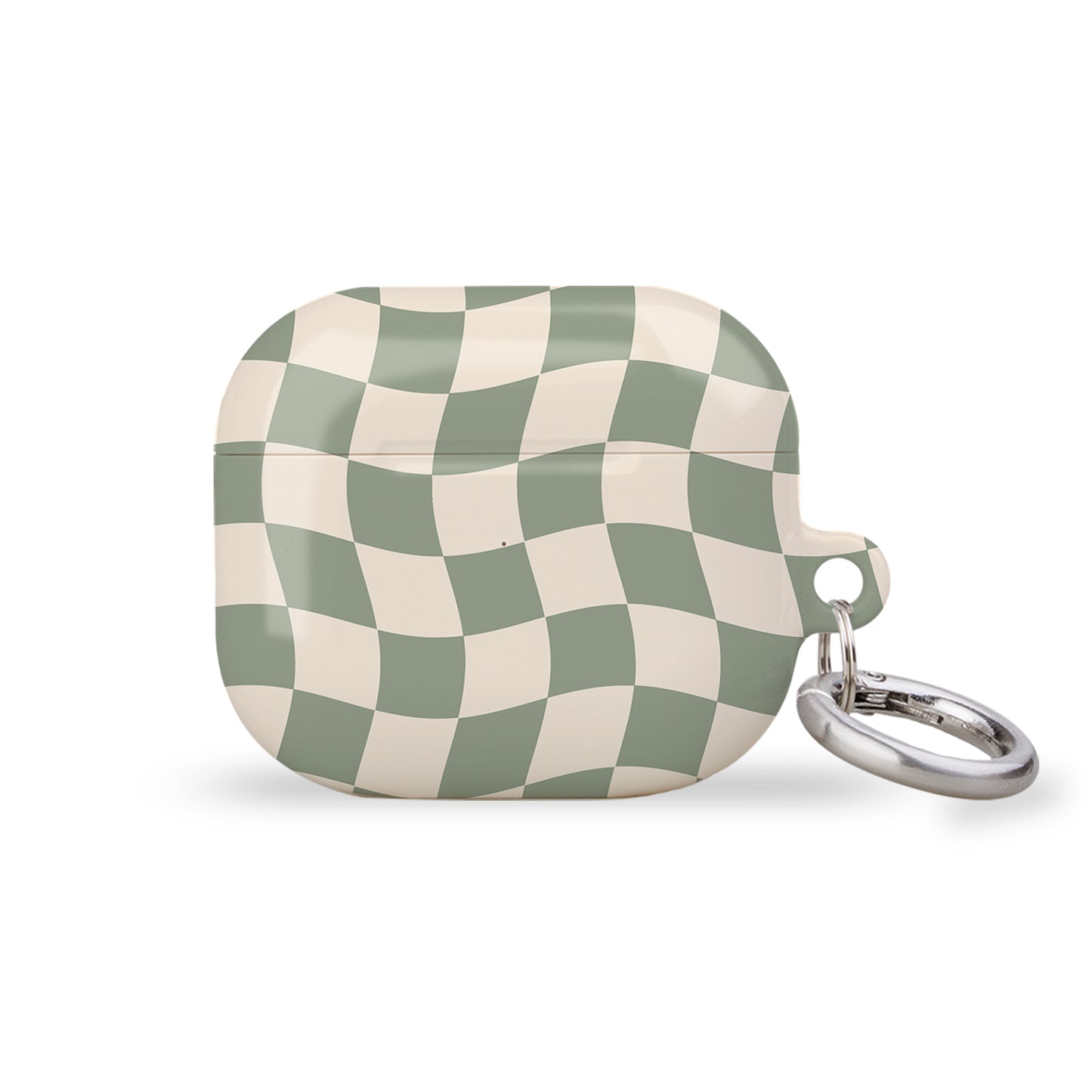 Wavy Check Pale Green AirPods Case Cover