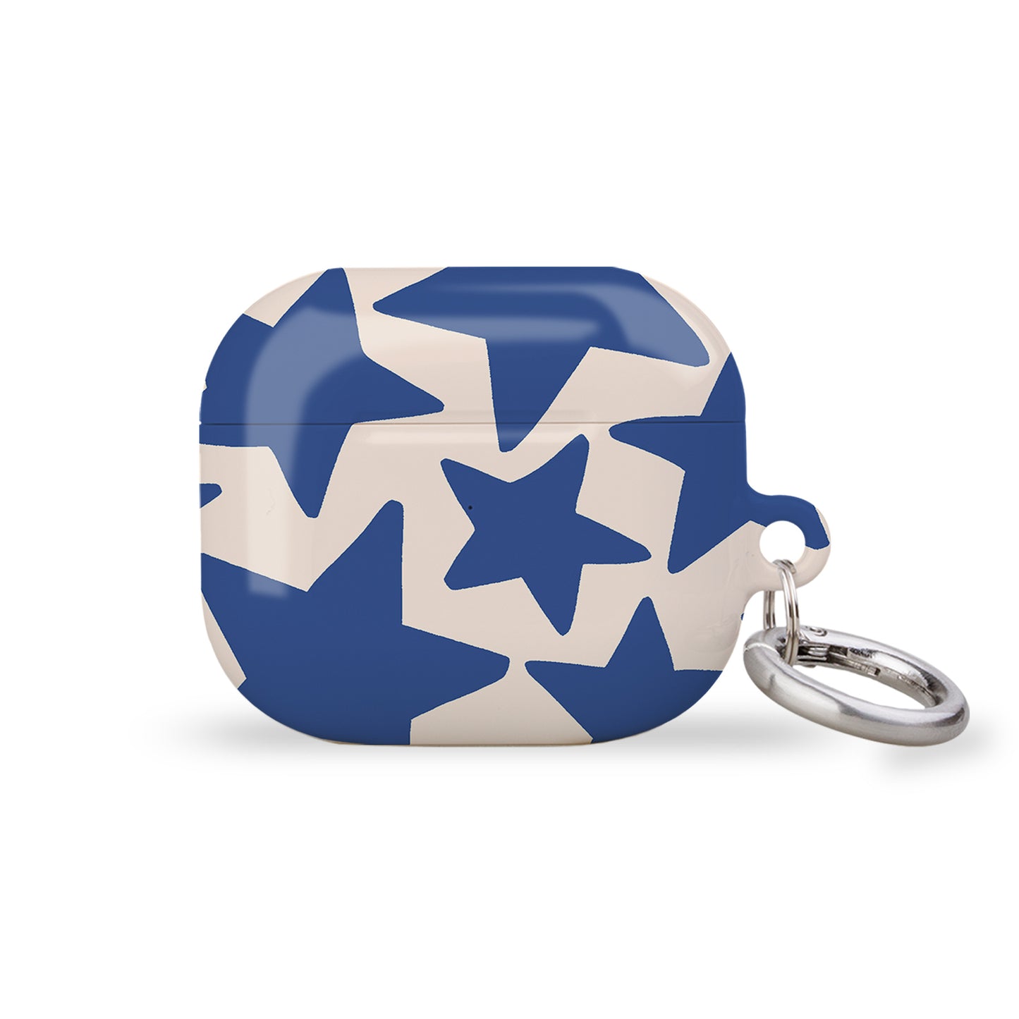 Blue Wonky Stars AirPods Case Cover