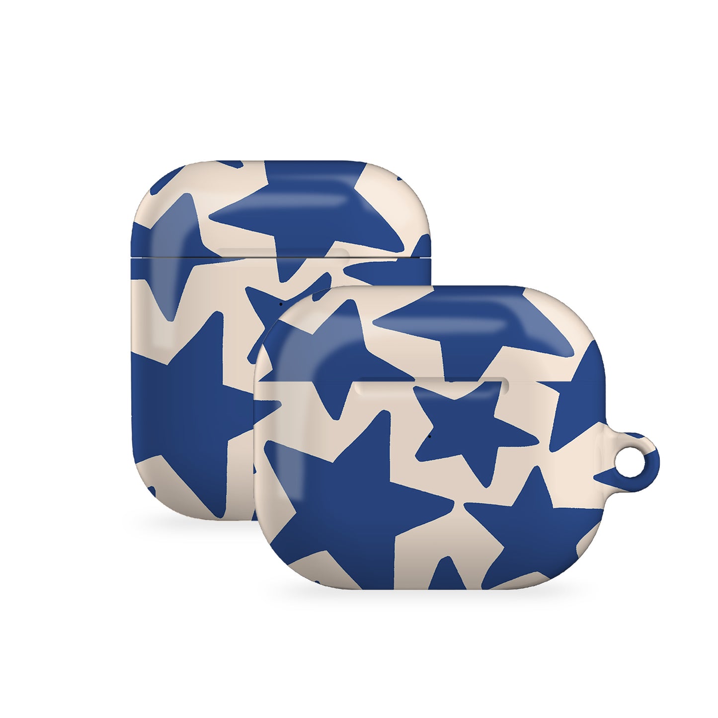Blue Wonky Stars AirPods Case Cover