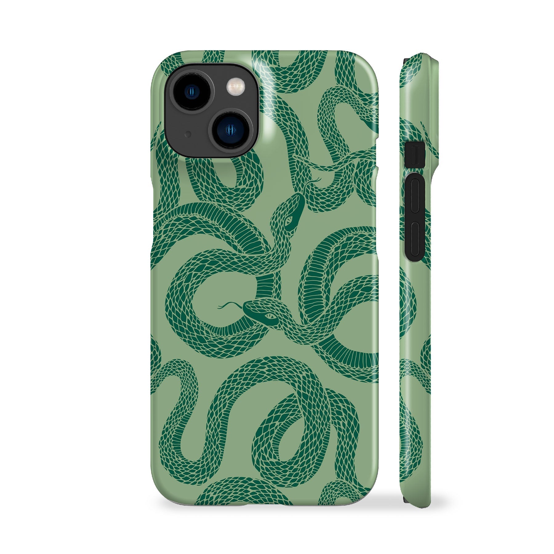 Green Snakes Phone Case – Acaso London - Main Image