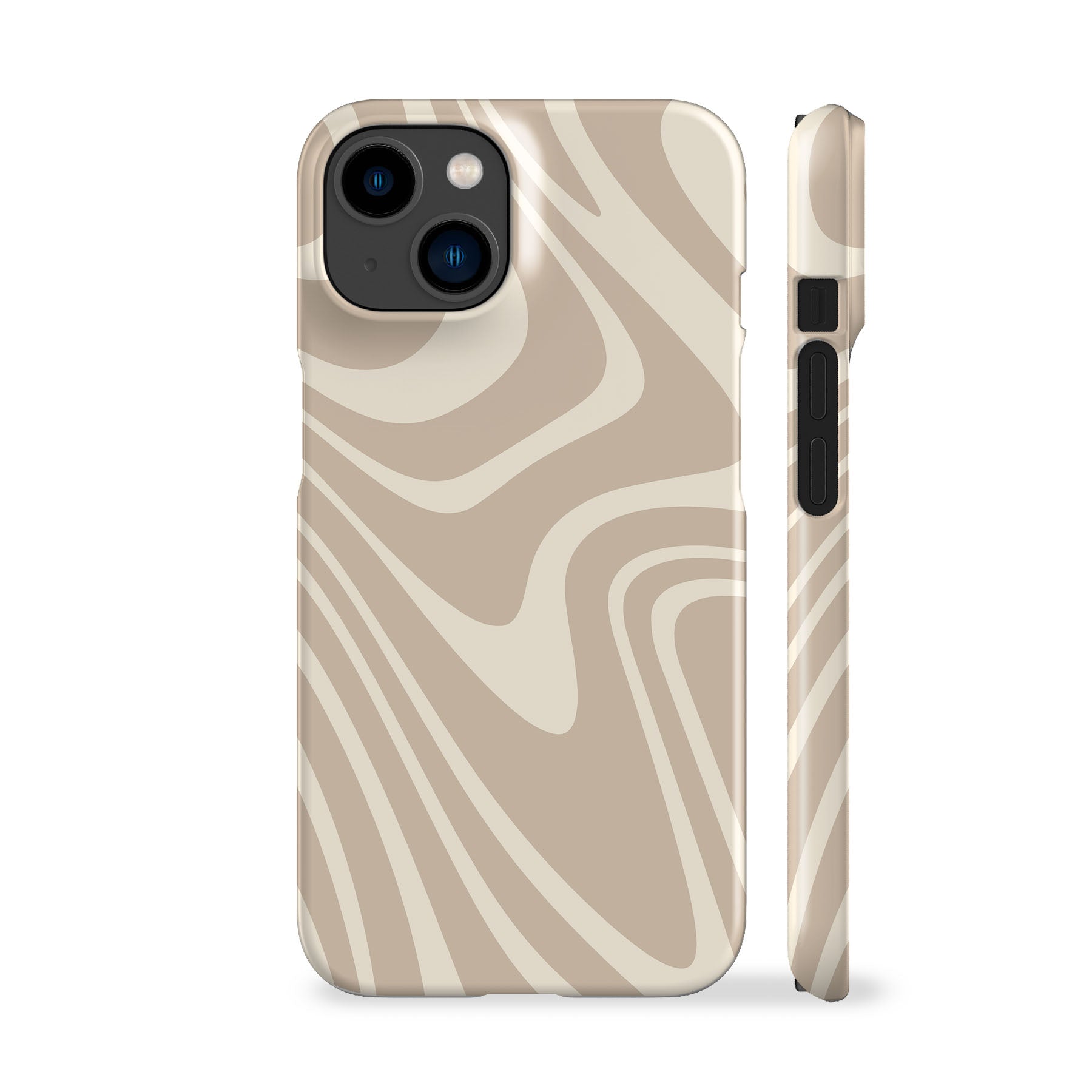 Beige Waves Phone Case - Main Image
