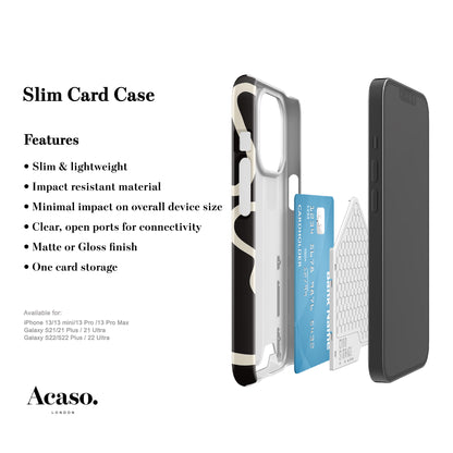 Ink Lines Black Slim Card Case