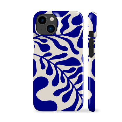 Blue Leafy Phone Case