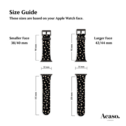 a picture of a watch face size guide