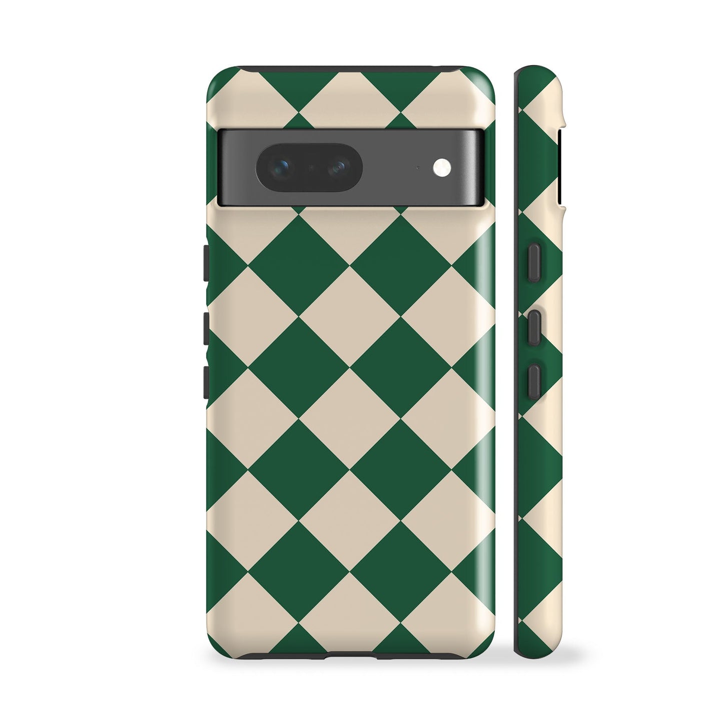 Green Checkerboard Phone Case