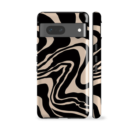 Liquid Marble Black Phone Case