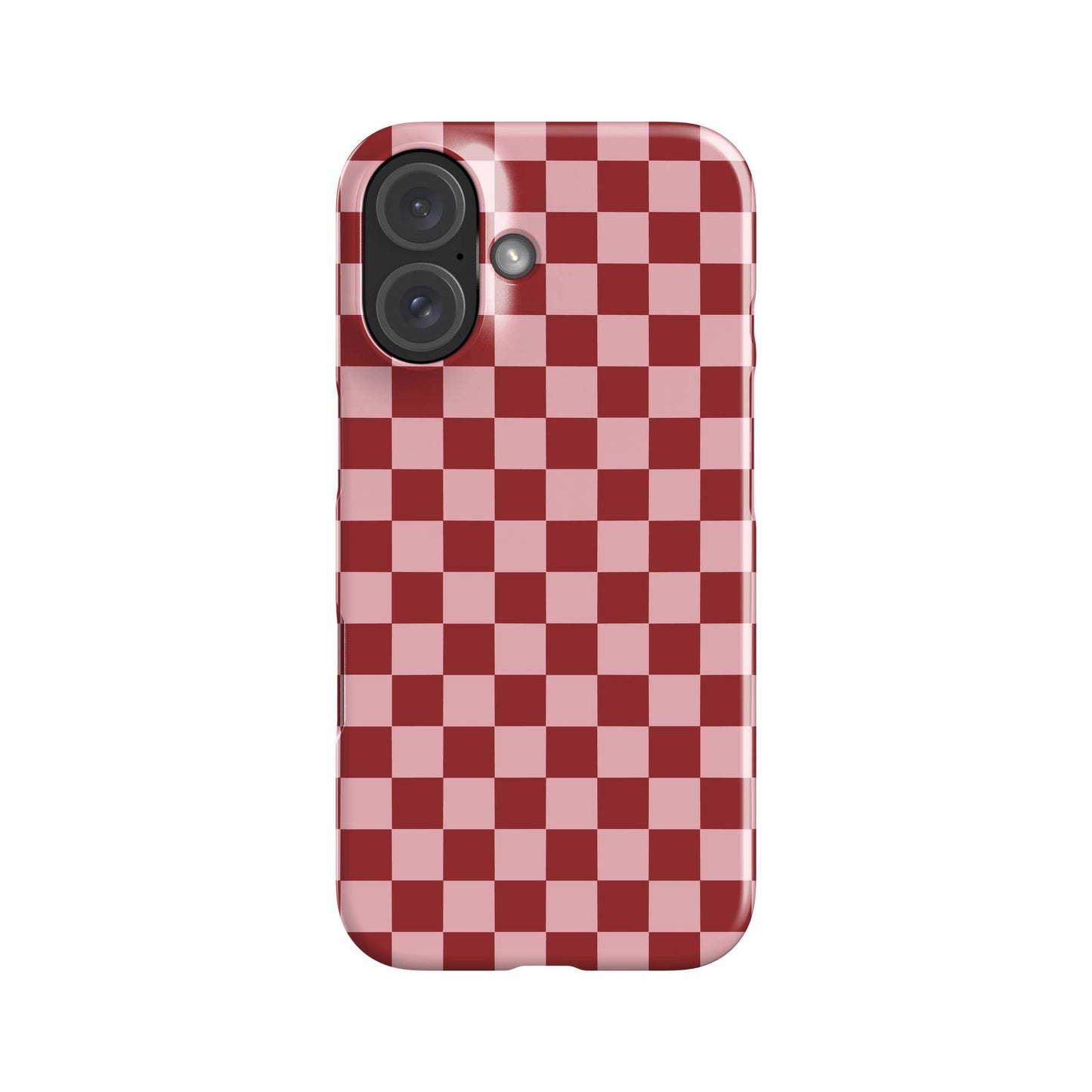 Bright Red Checkers Phone Case