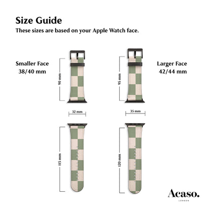 the size guide for the apple watch band