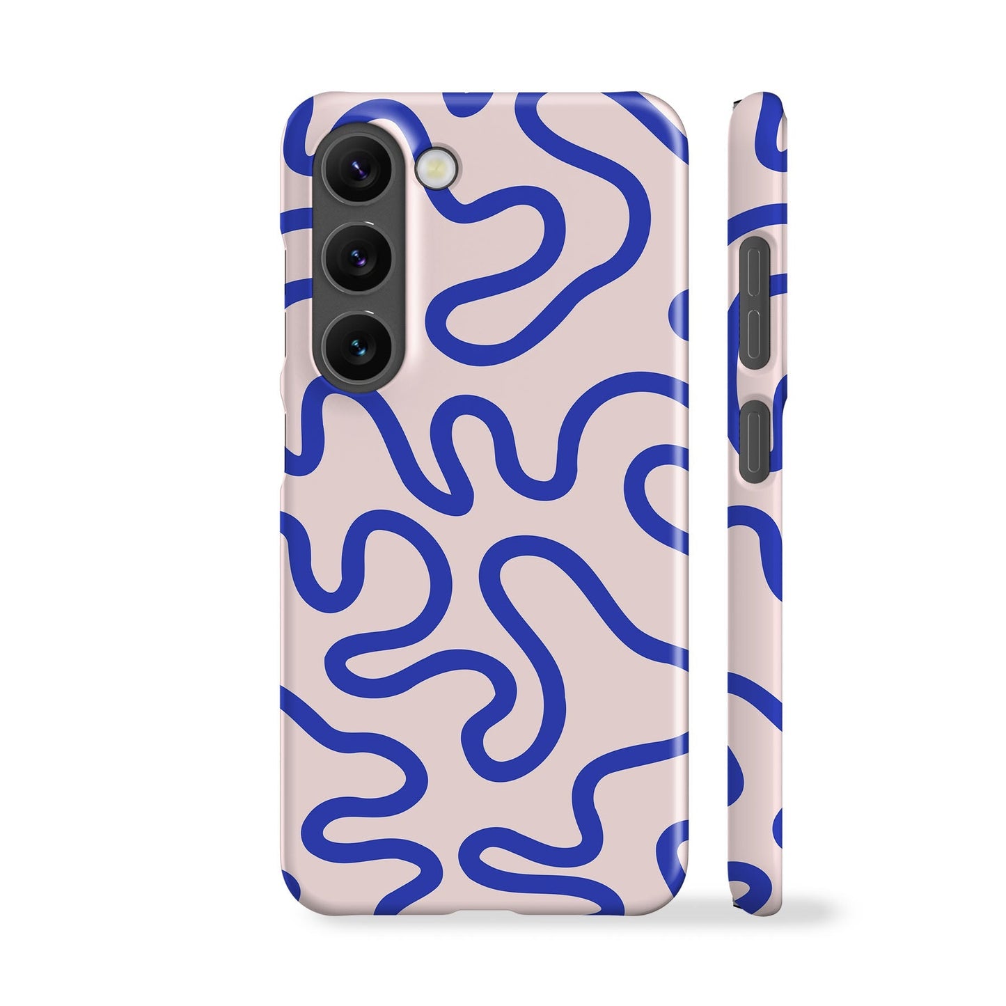 Swirl Lines Blue Phone Case