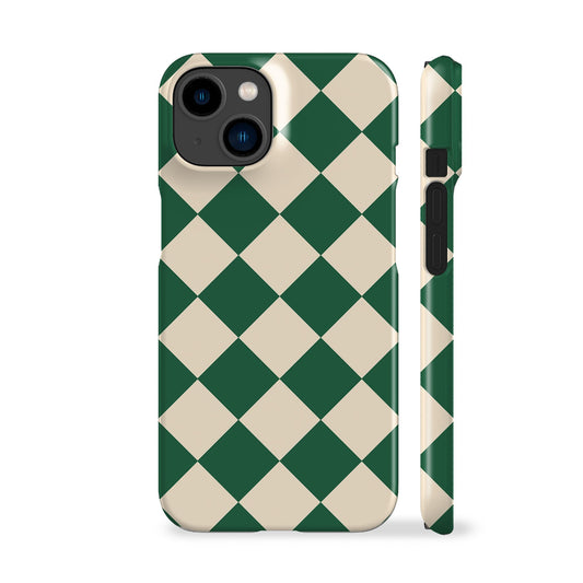 Green Checkerboard Phone Case