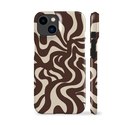 Wavy Swirls Choco Phone Case