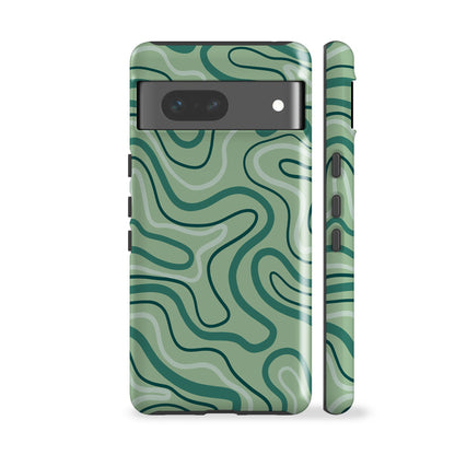 Maya Line Art Green Phone Case