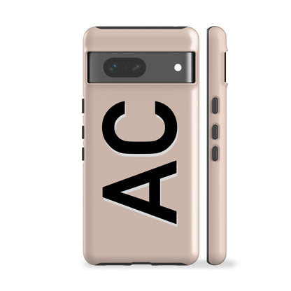 Personalised Beige Phone Case