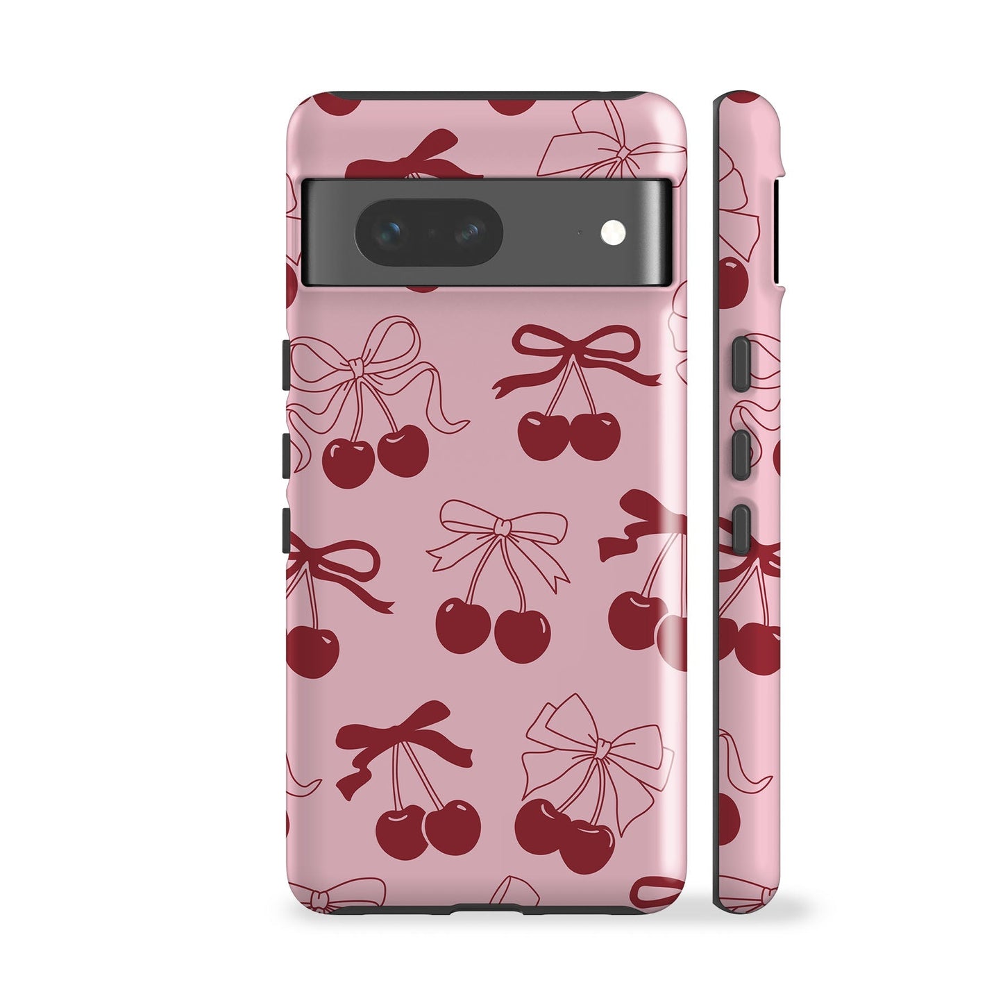 Pink Cherry Bow Phone Case