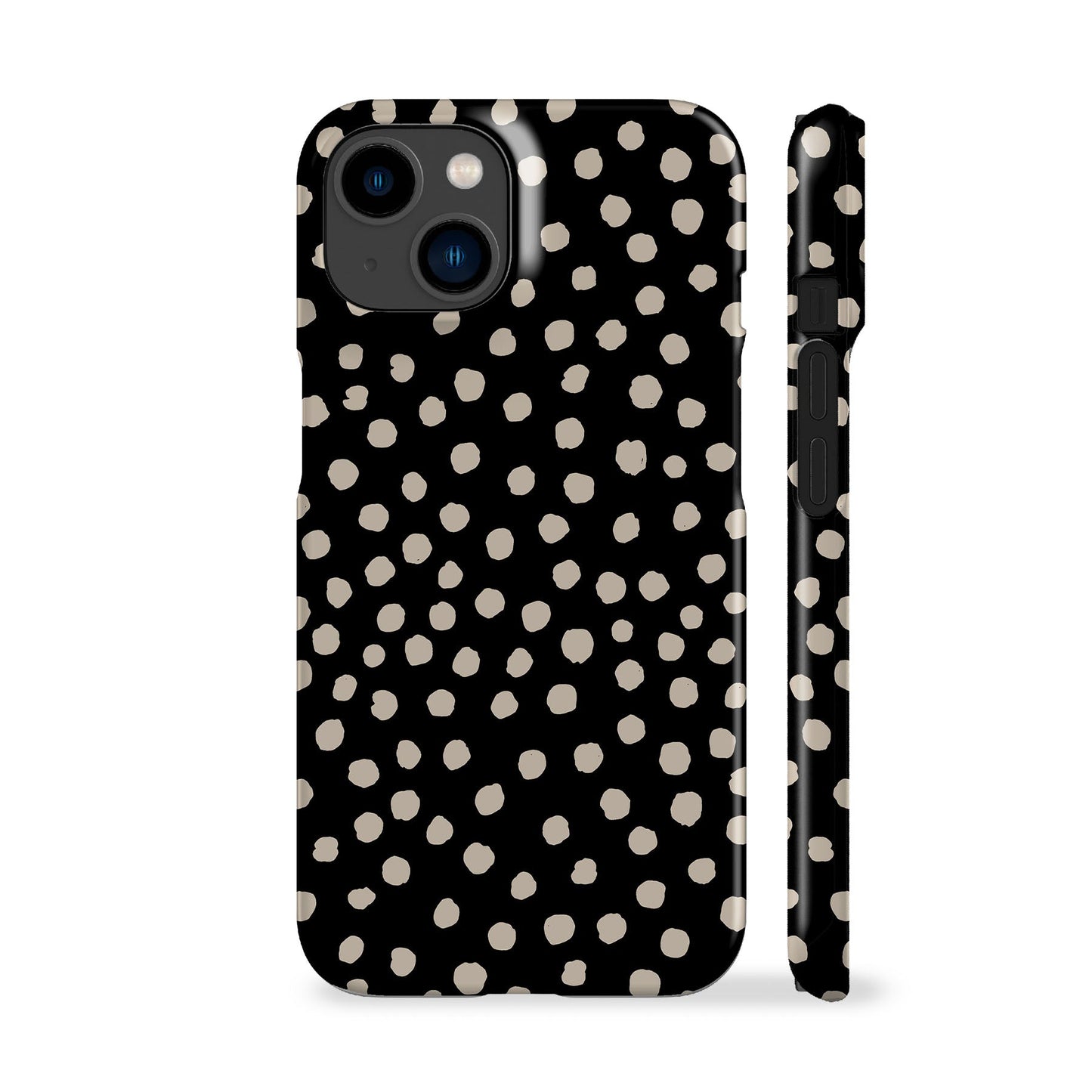 Painted Dots Black Phone Case