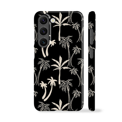 Black Mallorca Palm Trees Phone Case