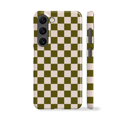 Green Moss Checkered Phone Case