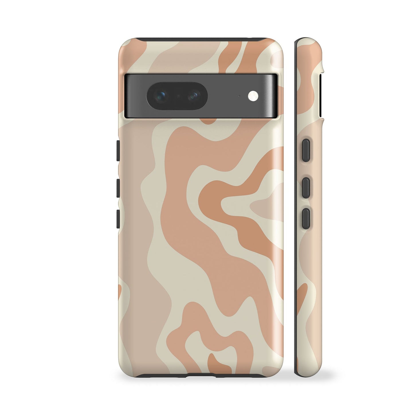 Abstract Wavy Peach Phone Case