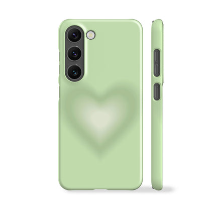 Green Gradient Heart Phone Case