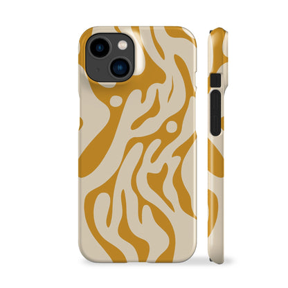 Ocean Waves Yellow Phone Case