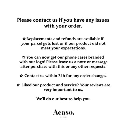 a sign that says please contact us if you have issues with your order