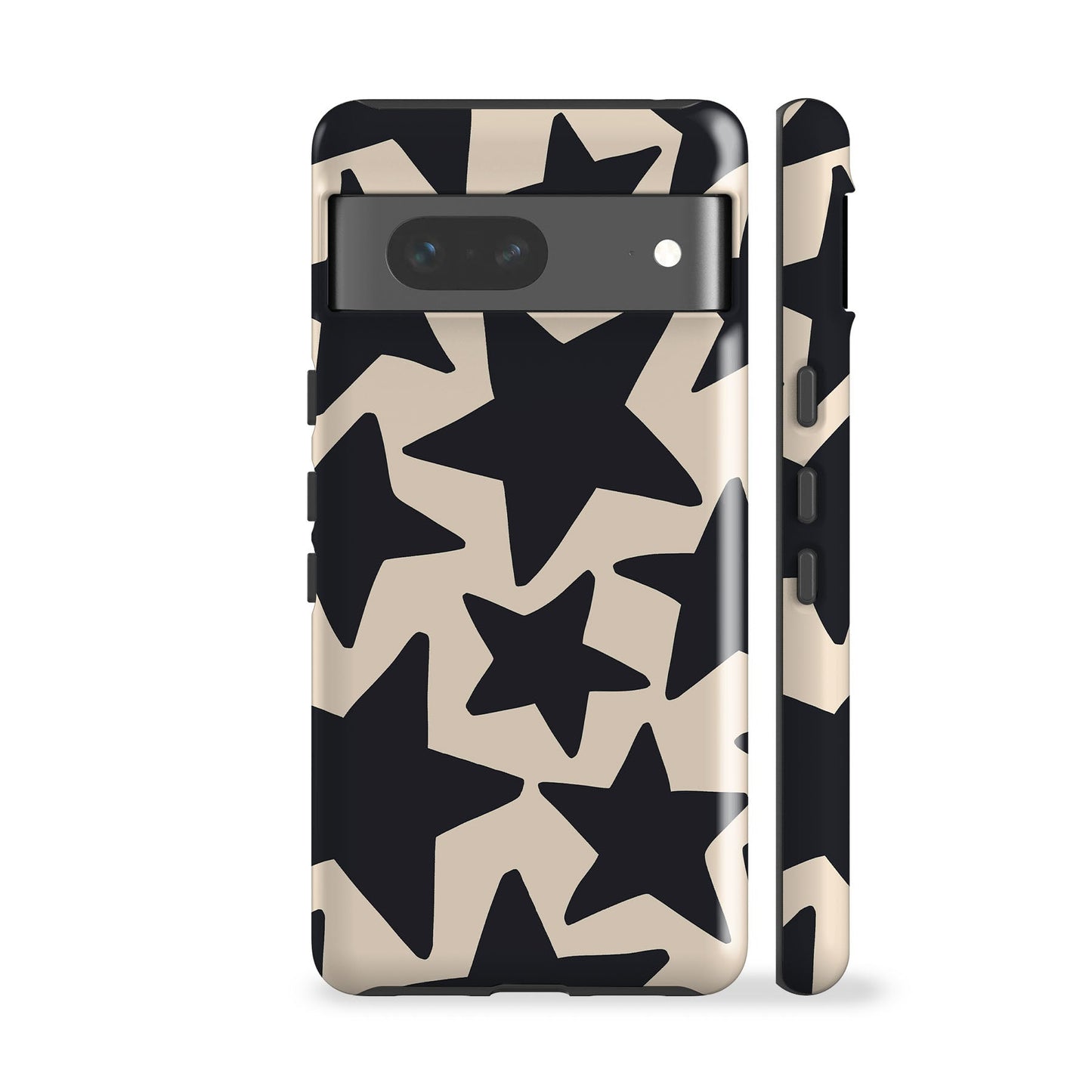 Wonky Stars Cream Phone Case