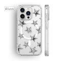 3D Stars Clear MagSafe iPhone Case