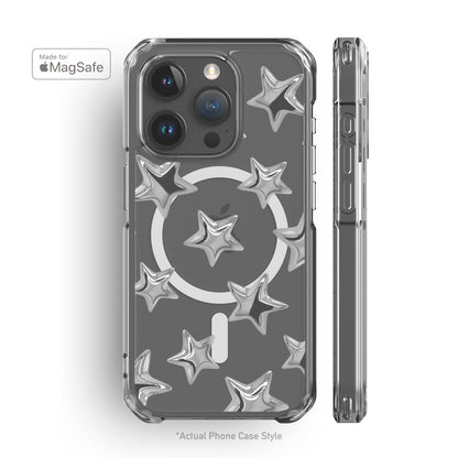 3D Stars MagSafe iPhone Case