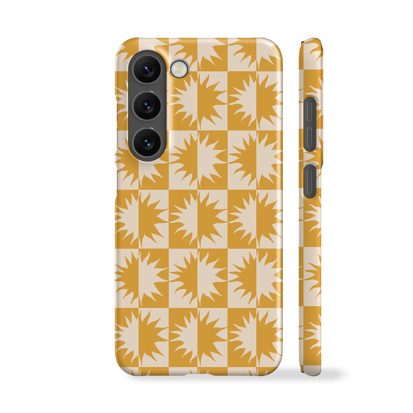 Solstice Check Yellow Phone Case